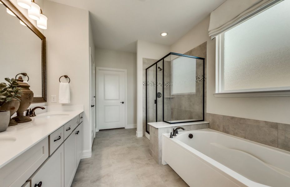 Owner's bath with large window