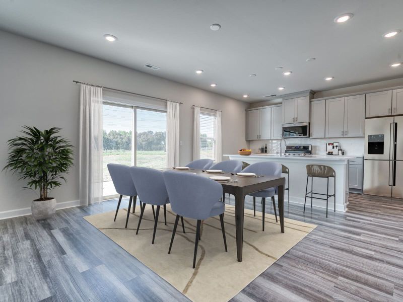 Entertain family and friends in the bright, open living space.