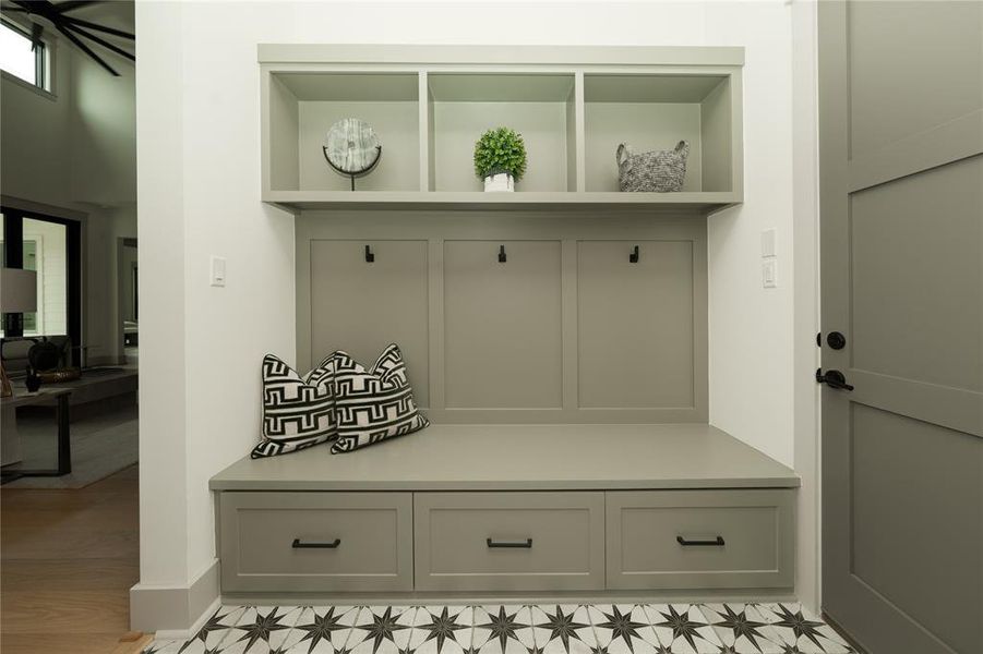 Mudroom space