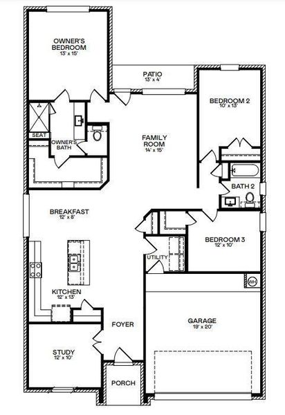 New construction Single-Family house 534 Corner Canyon Lane, Willis, TX 77378 Chrysanthemum- photo