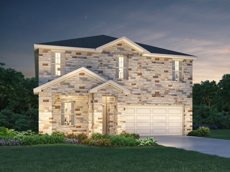 New construction Single-Family house 108 Stellar Wind Drive, Georgetown, TX 78628 The McCoy (860)- photo