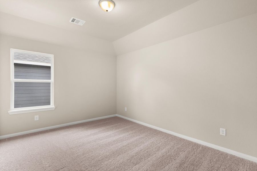 Third bedroom. Note: Sample product photo - actual exterior and interior selections may vary by homesite