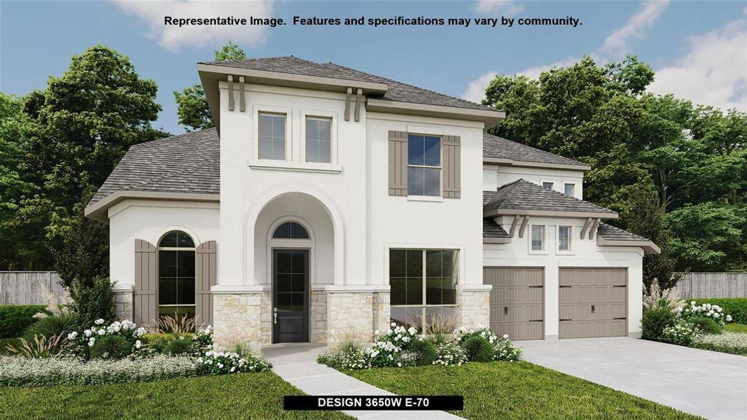 New construction Single-Family house 5502 Rocky Banks Way, Fulshear, TX 77441 Design 3650W- photo