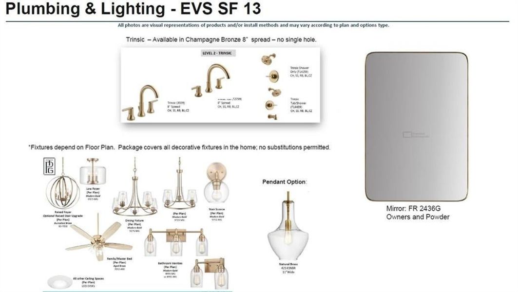 Plumbing and Lighting for homesite 13.