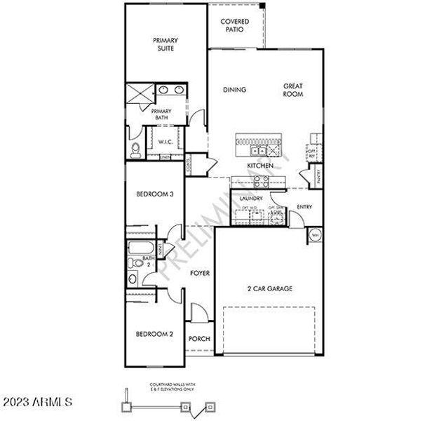 New construction Single-Family house 20236 W Badgett Lane, Litchfield Park, AZ 85340 Leslie- photo