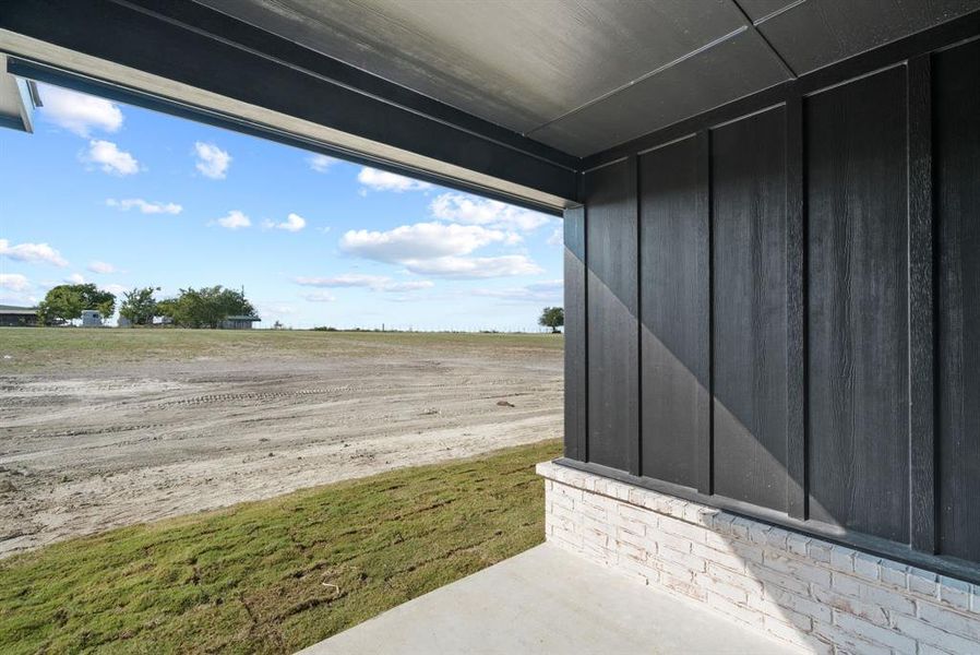 Patio with view