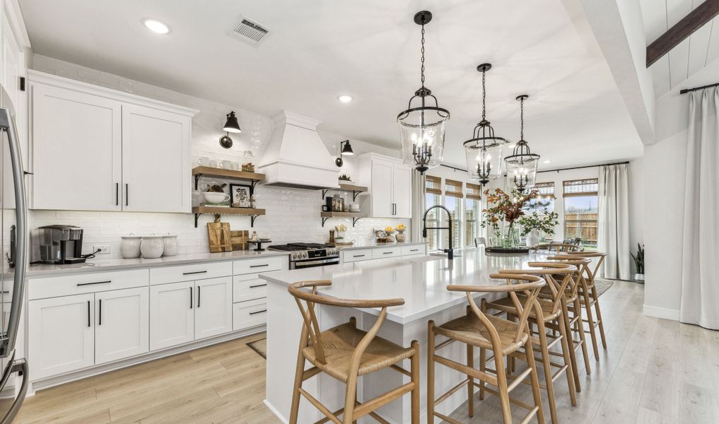 Kitchen with stainless appliances