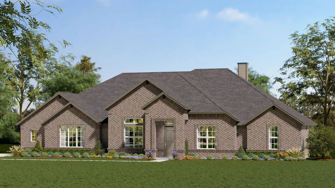 Elevation A | Concept 2915 at The Meadows in Gunter, TX by Landsea Homes