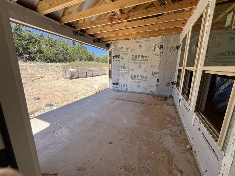 Covered patio