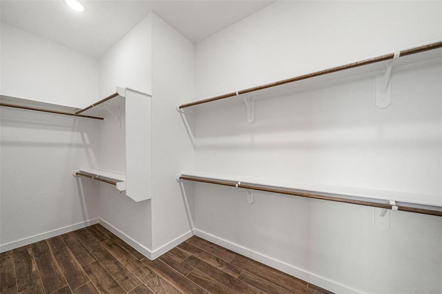 Primary walk-in closet