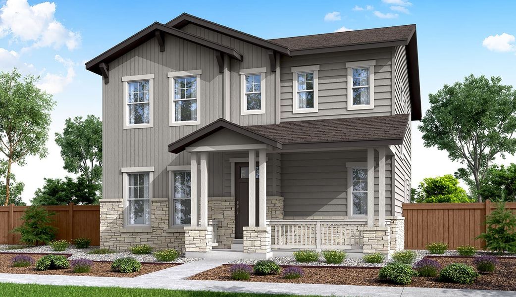 New construction Single-Family house Plan 3203, 3401 N Haleyville Ct, Aurora, CO 80019 - photo