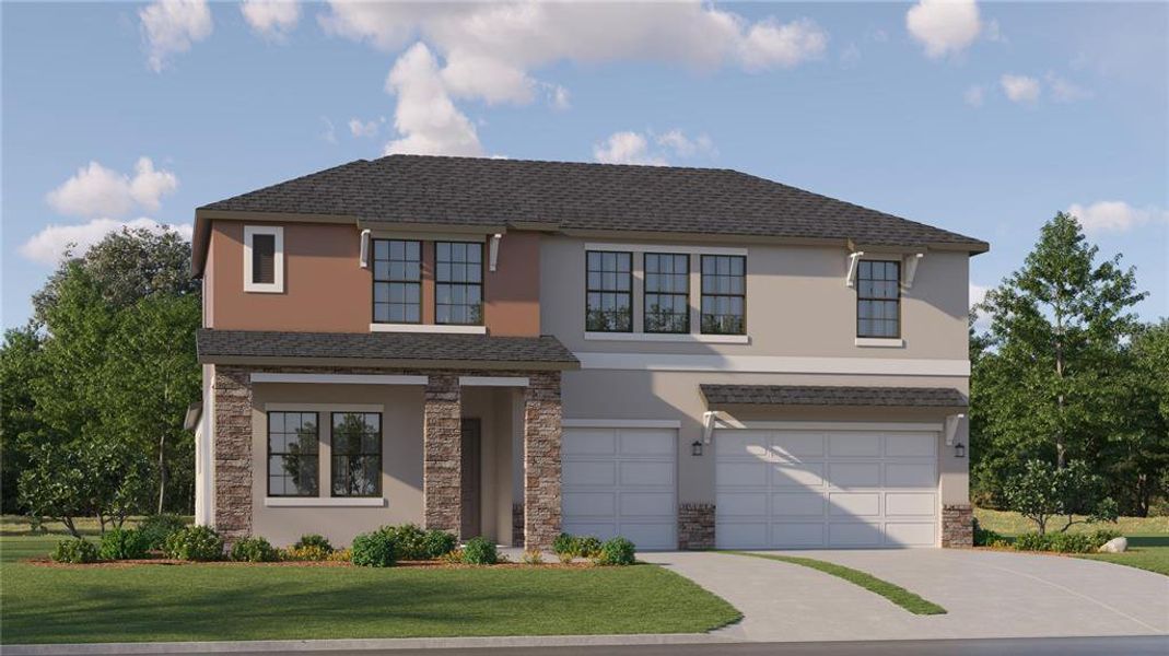New construction Single-Family house 8374 Painted Sky Place, Land O' Lakes, FL 34637 Rainer- photo
