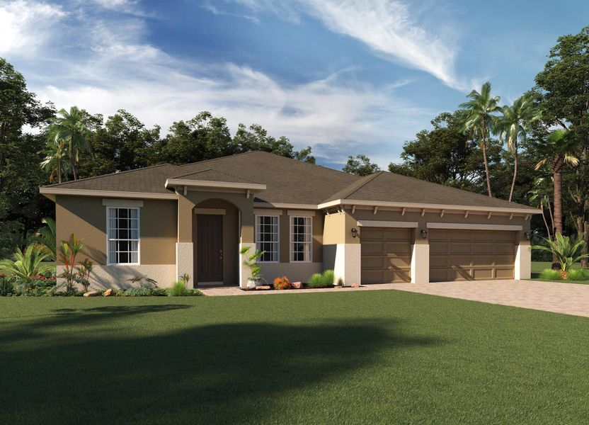 New construction Single-Family house Brentwood Executive, 988 Altair Way, Grant-Valkaria, FL 32950 - photo