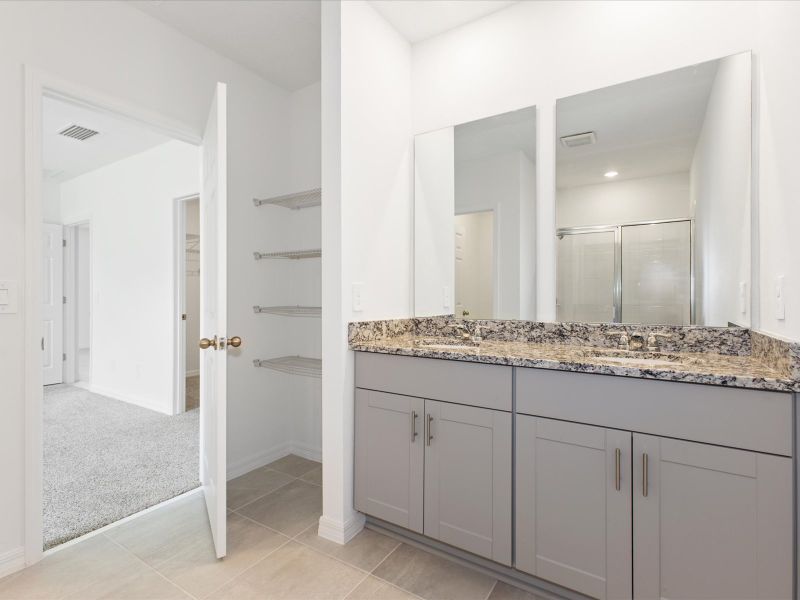 Primary bathroom in the Daphne floorplan at 5170 Minneola Lane