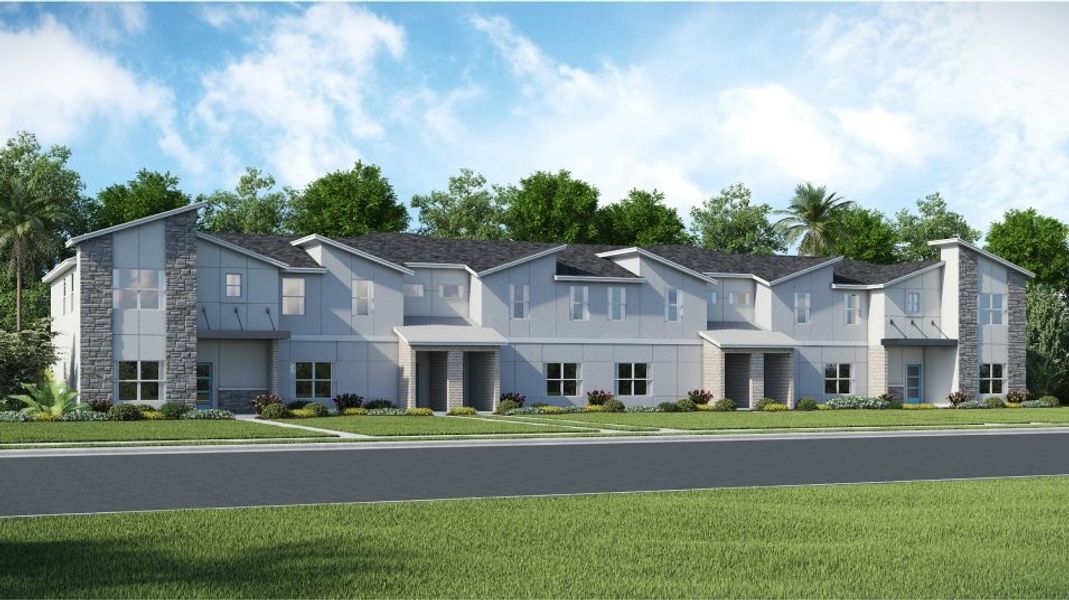 New construction Townhouse house Royale Palm, 4715 Kings Castle Circle, Kissimmee, FL 34746 - photo