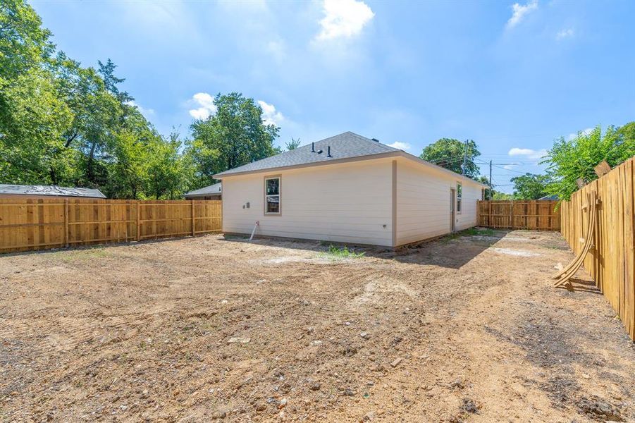 View of back of property