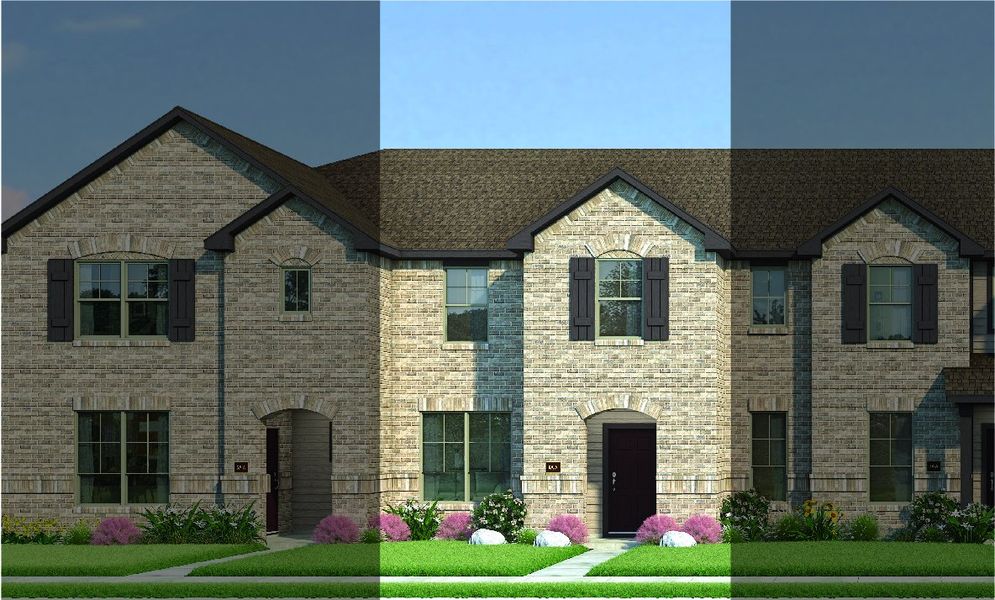 Houston with Elevation 5A Brick Exterior 2023 Townhomes