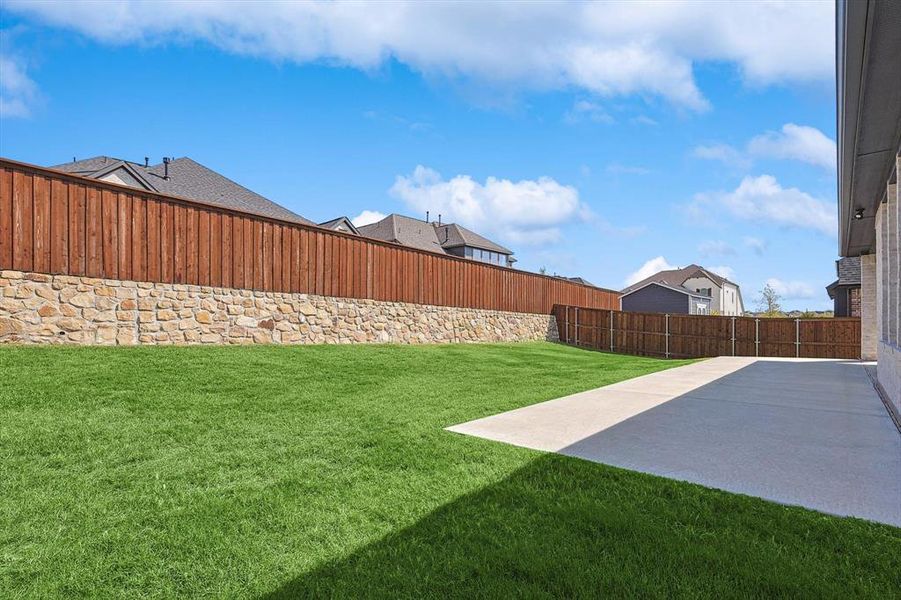 View of yard featuring a patio area