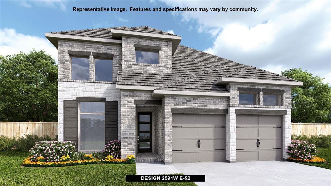 New construction Single-Family house 1112 Spring Gulch Lane, Georgetown, TX 78628 Design 2594W- photo