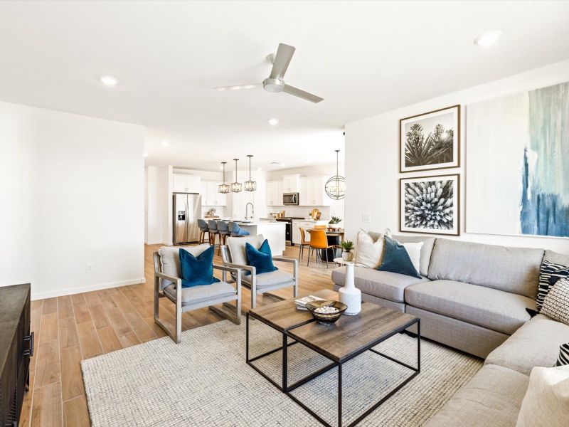 Living Room at Arlo Floorplan in Abel Ranch