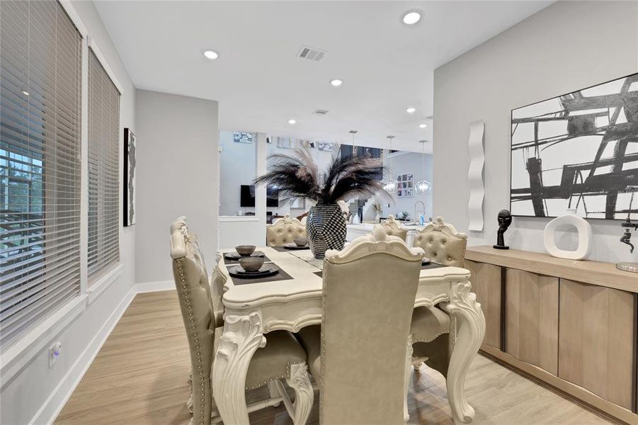 Formal Dining Area is Large Enough for Oversized or Multiple Furniture Pieces