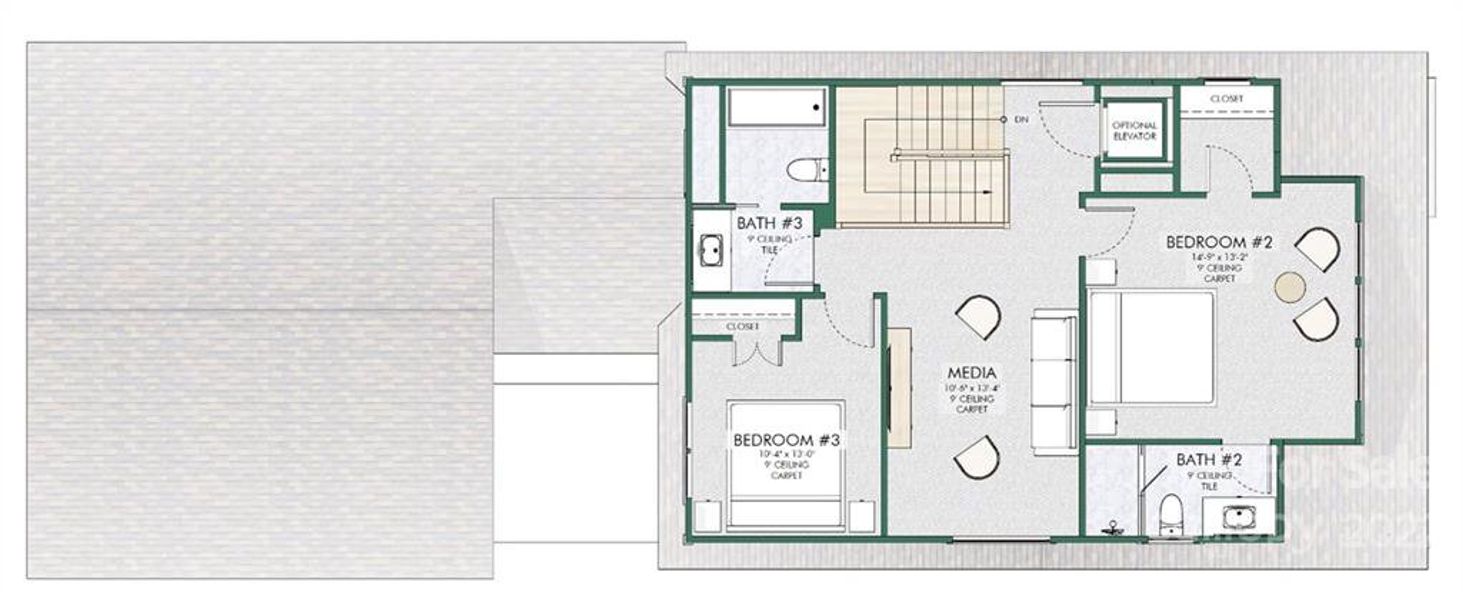 Upper level layout