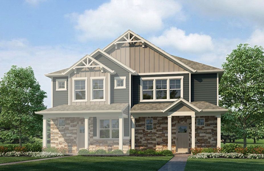New construction Duplex house Muirfield, 1749 Floating Leaf Drive, Fort Collins, CO 80528 - photo