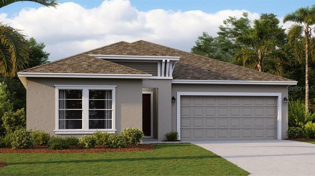 New construction Single-Family house 2071 Punch Bowl Avenue, Haines City, FL 33844 Hartford- photo
