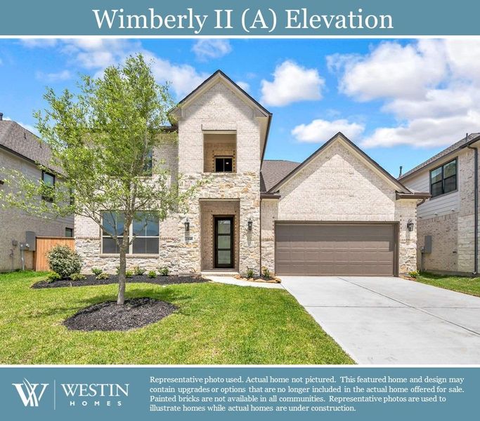 New construction Single-Family house 31118 Crescent Hill Drive, Fulshear, TX 77441 The Wimberly II- photo
