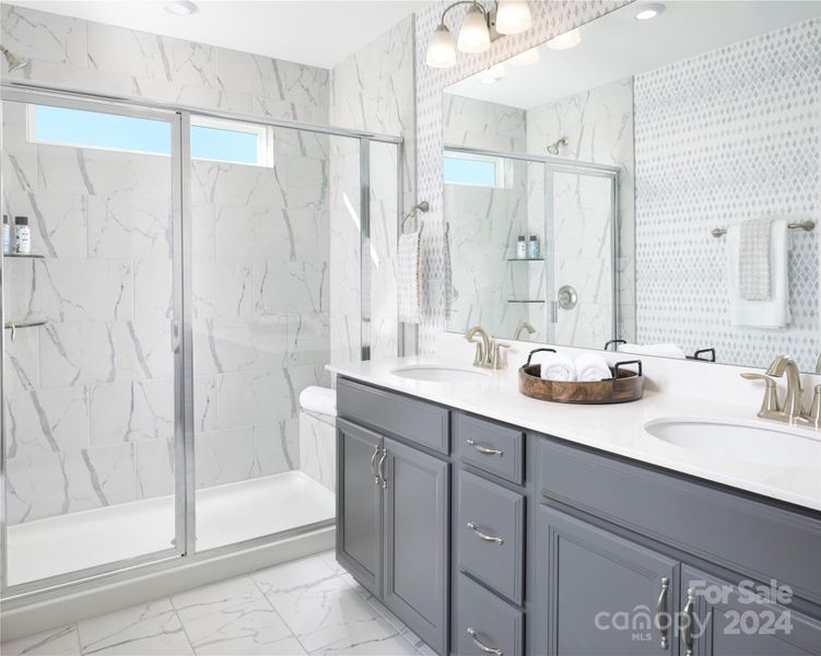Representative Photo Owner's Bath with Walk In Shower