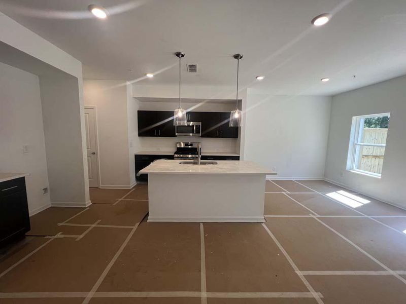 Kitchen featuring the Industrial Collection Finishes Construction Progress