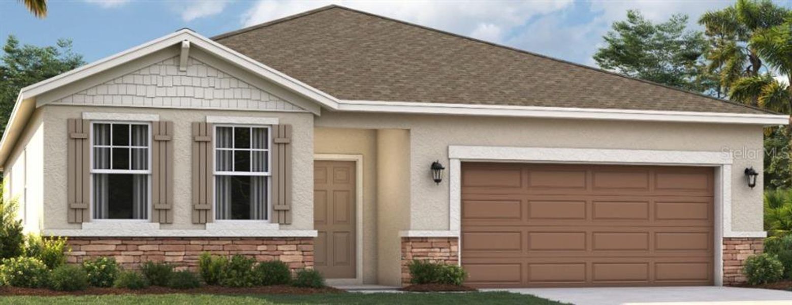 New construction Single-Family house 1076 Patriot Loop, Haines City, FL 33844 The Webber- photo