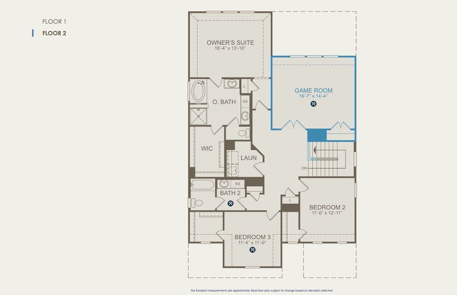 Saddlebrook Floor Plan, Quick Move-In Home, Floor 2