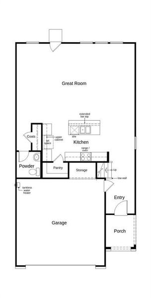 This floor plan features 4 bedrooms, 2 full baths, 1 half bath and over 2,200 square feet of living space.