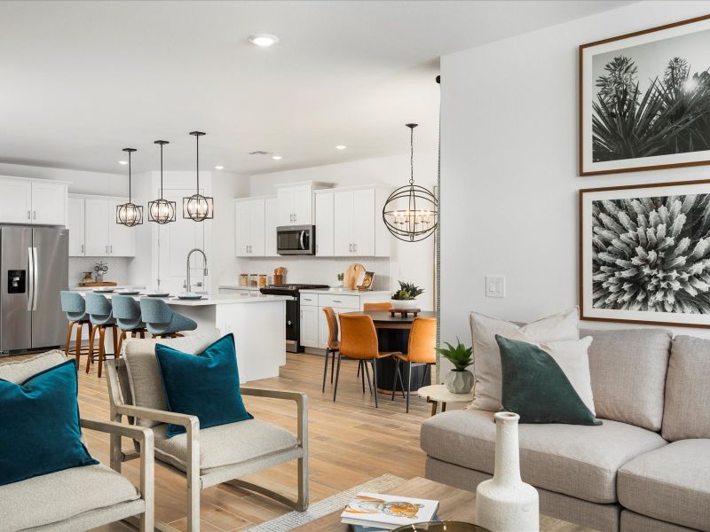 Living Area in Arlo Floorplan at Abel Ranch