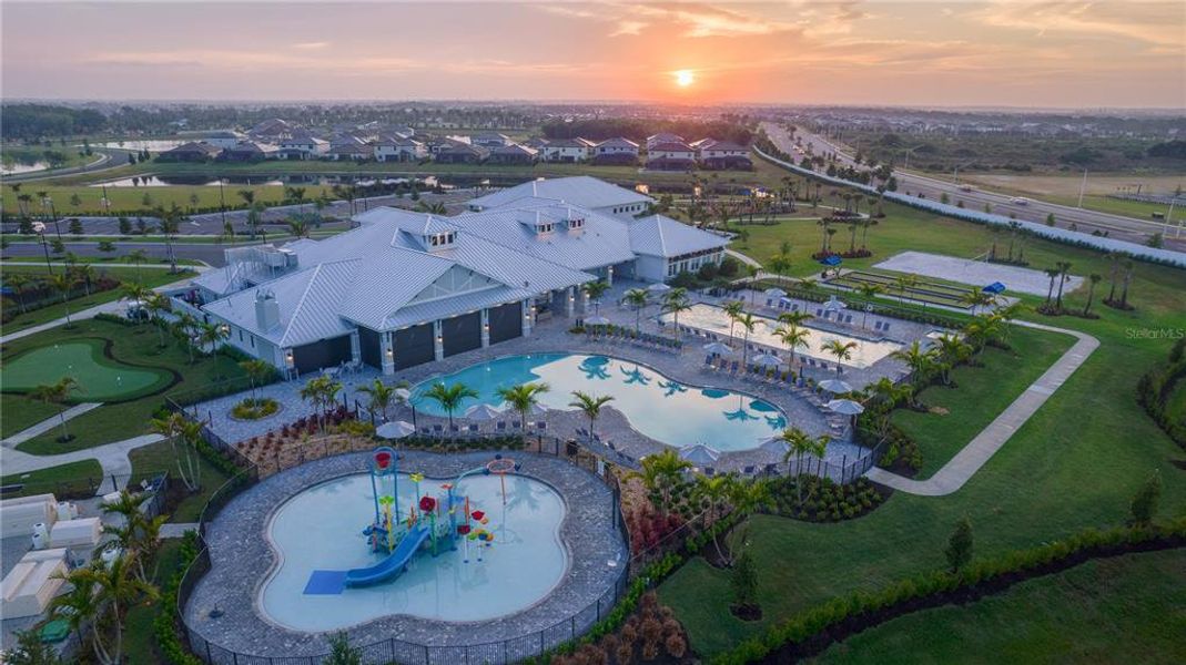 Aerial View of Amenity Center Clubhouse