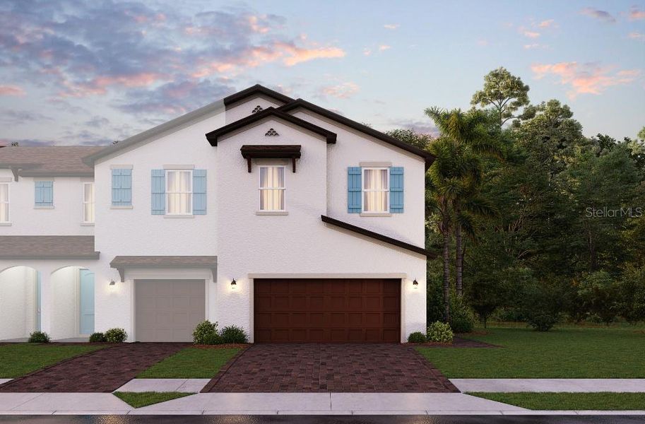 New construction Townhouse house 4542 Small Creek Road, Kissimmee, FL 34744 Cascade- photo