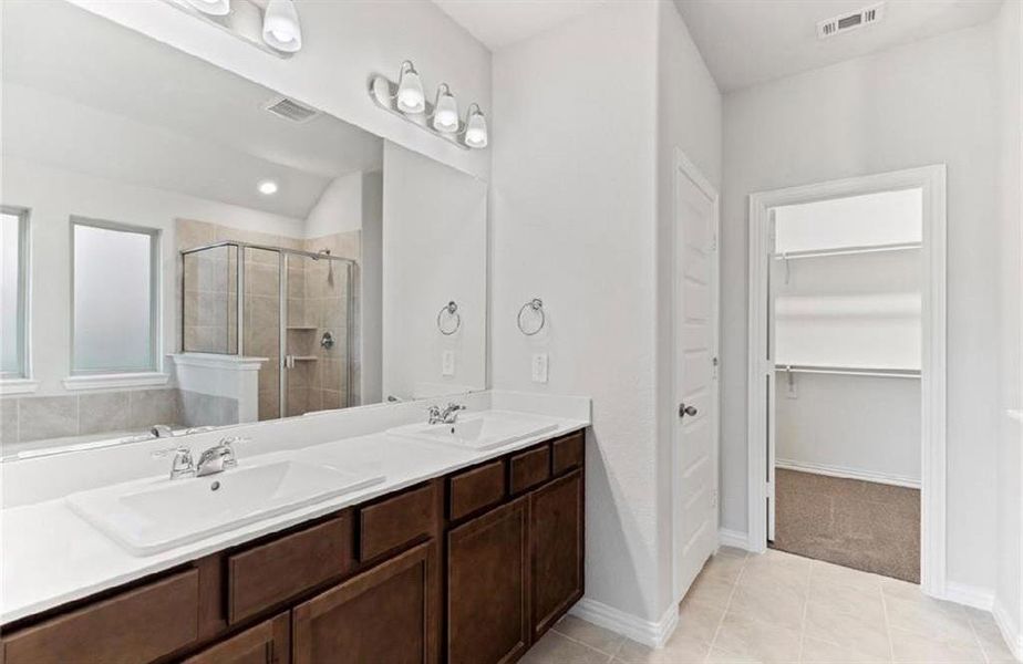 Bathroom with Double Vanity Sink