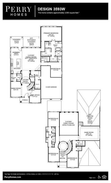 New construction Single-Family house 26302 Brilliant Beam Way, Hockley, TX 77447 Design 3593W- photo