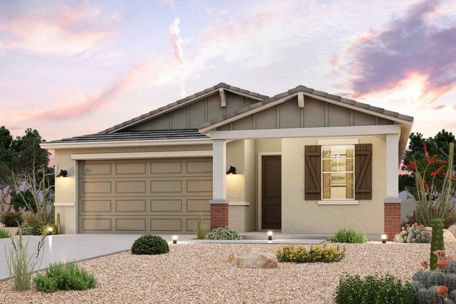 New construction Single-Family house Plan 1, 35320 W. Mallorca Ave, Maricopa, AZ 85138 - photo
