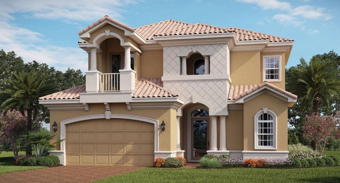 New construction Single-Family house Ravello & Ravello w/Bonus, 2 Camino Del Mar, Palm Coast, FL 32137 - photo