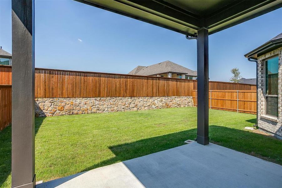 View of yard featuring a patio area