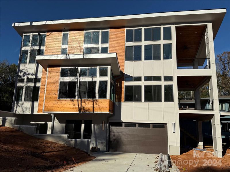 Side of home and garage entrance