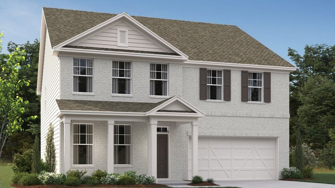 Rendering is for illustrative purposes. Actual exterior selections may vary by homesite.