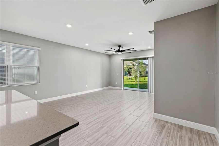 Spacious living/Dining Room combo