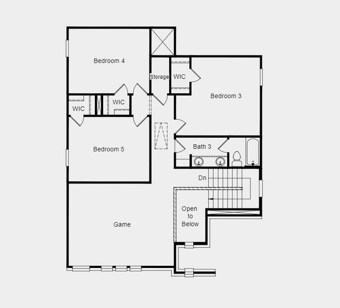 Structural options added include: 12" pop up ceiling in great room/primary suite and open railing.