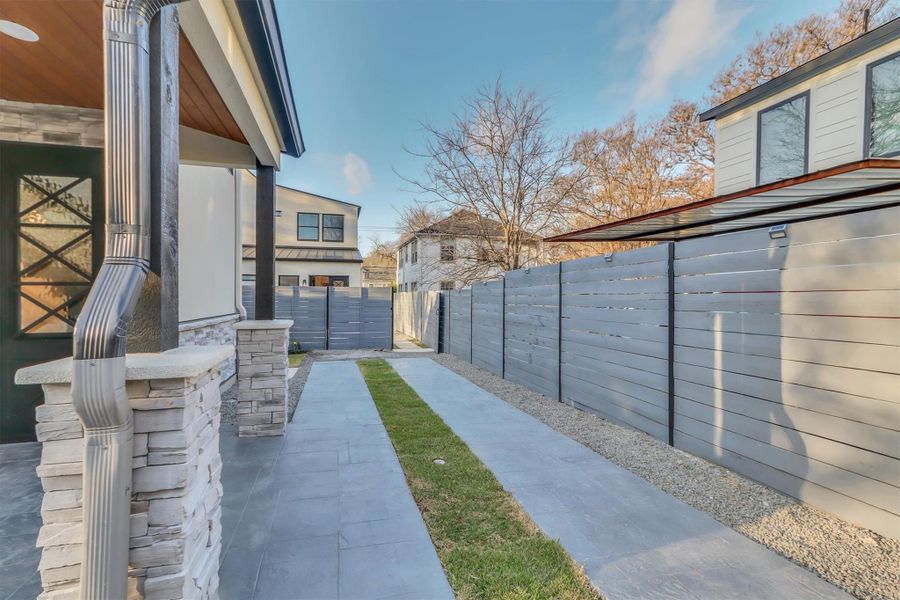 Private driveway that is behind your electronic gate