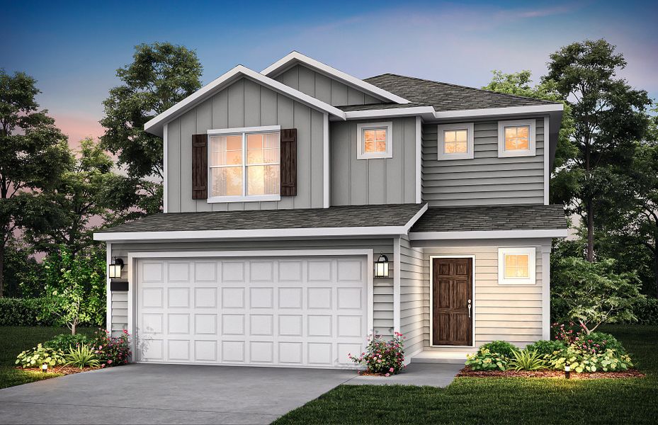 The Monroe, a 2-story new construction home showing Home Exterior HC102