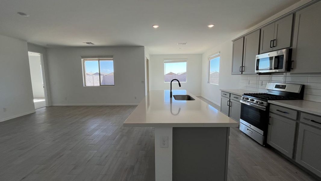 Kitchen and great room