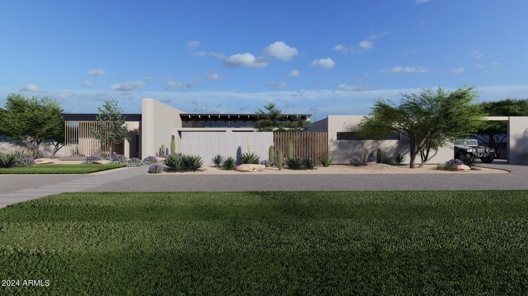 Rendering Front yard